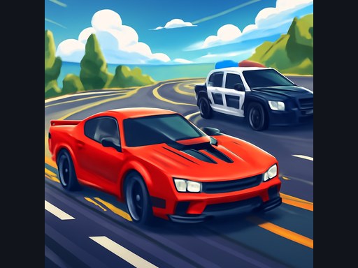 Hyper Neon Police Car Line - Free Game Online