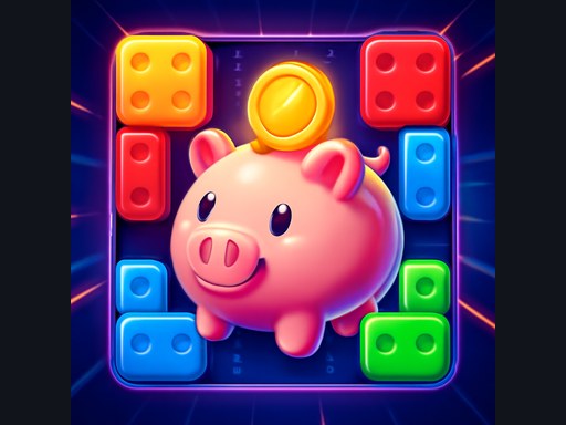 Neon Star Piggy Bank Html5 - Free Game Online